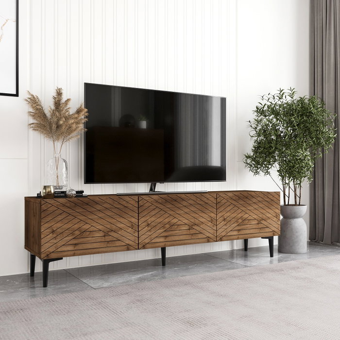 Hanah Home Felix Soporte de TV Nogal Hanah Home Felix Soporte de TV Nogal